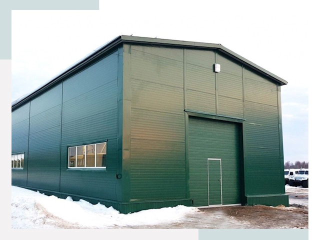 Двускатные ангары в Бугульме