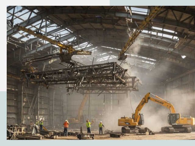 Демонтаж ангаров в Бугульме от 606 руб. за м²