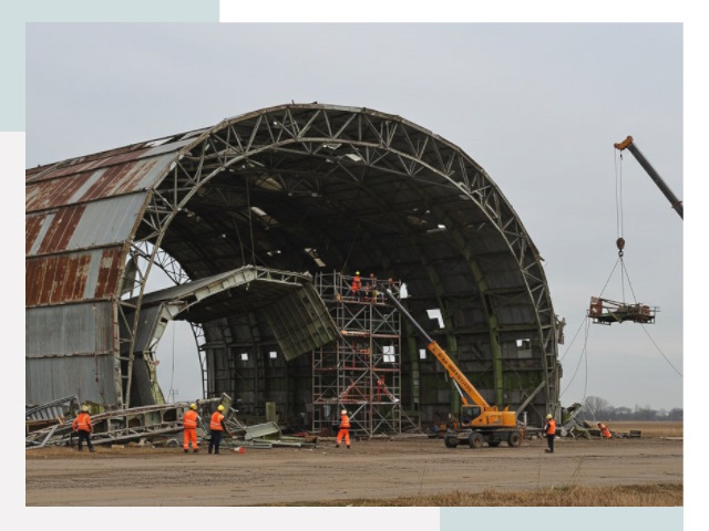 Демонтаж ангаров в Бугульме